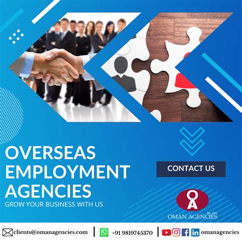 recruitment agencies to work abroad.